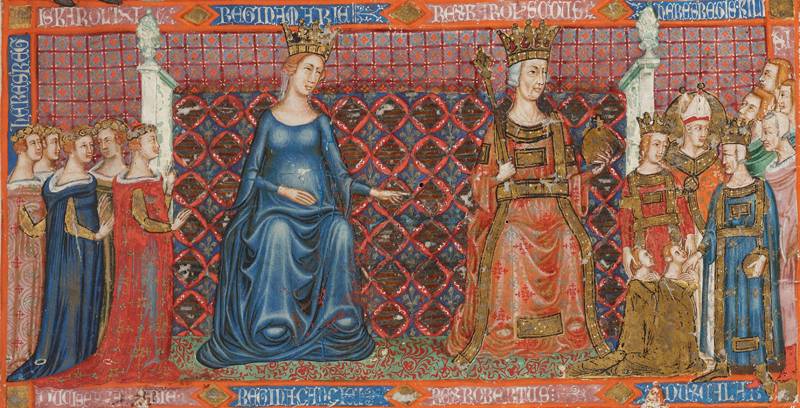 II. Károly nápolyi király és Magyarországi Mária királyné gyermekeik körében, a harmadik Anjou-ház oldalágait alapítókkal